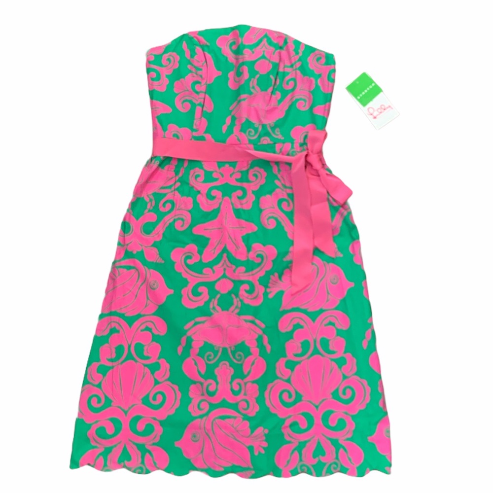 Lilly Pulitzer Strapless Scalloped Sienna Dress - Picture 6 of 6